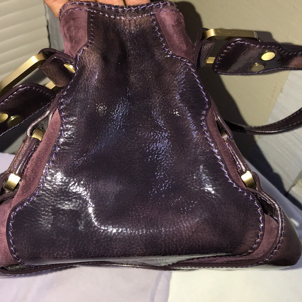💯 Authentic Jimmy Choo Maddy Patent Leather Bag - Picture 6 of 12